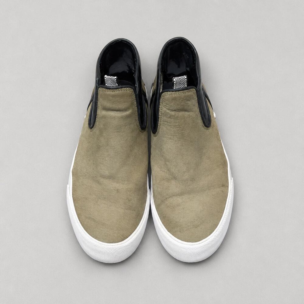 Globe Dover Austyn Gillette Slip On Skate Shoes Olive Suede Mens US 9.5